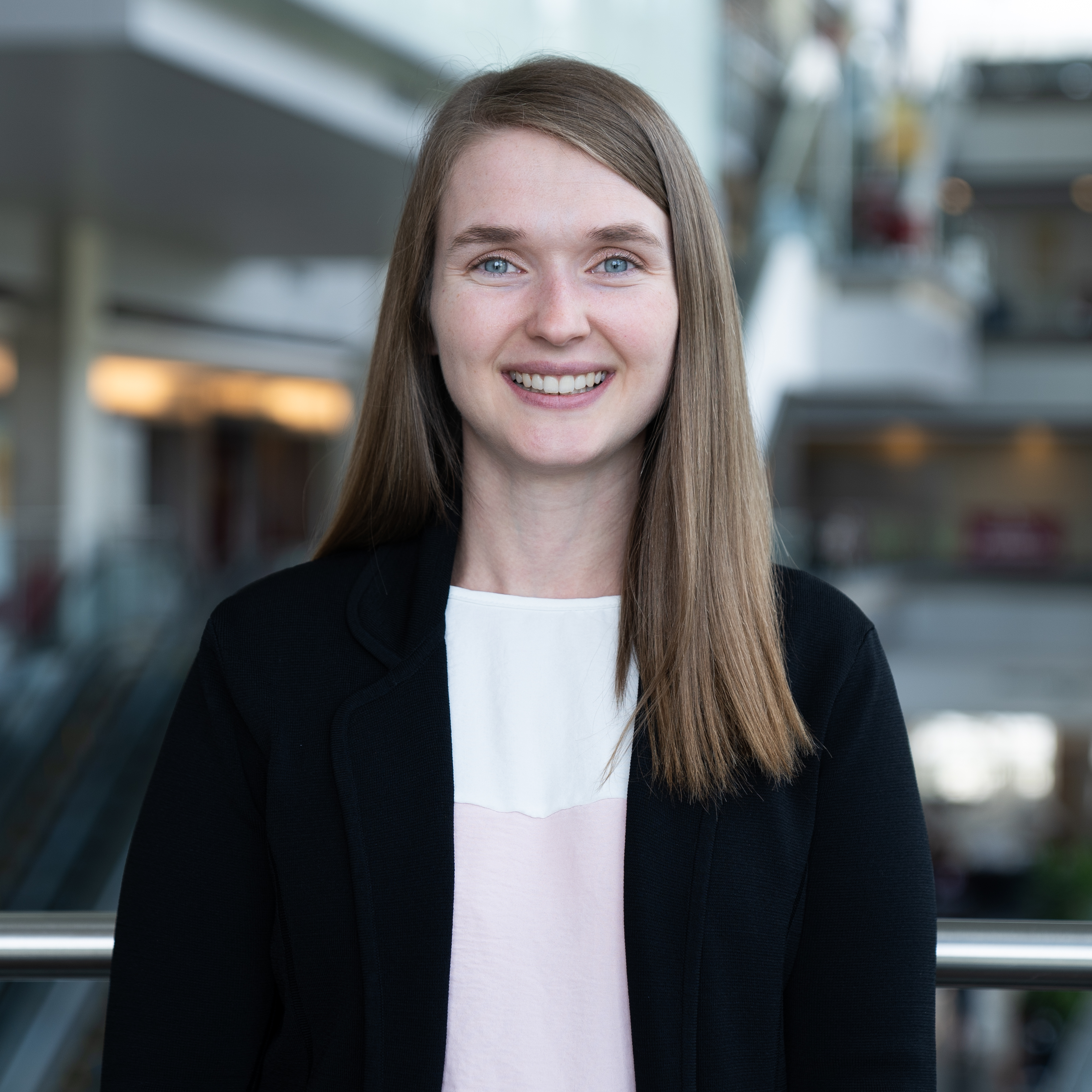 Kait Bedel portrait taken in IU Indianapolis Campus Center